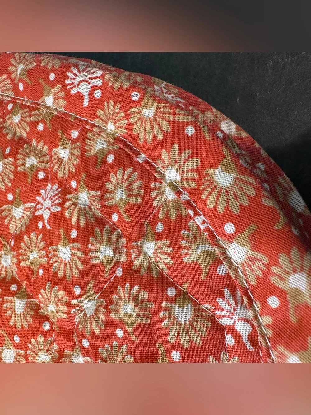 6 Cottagecore Ditsy Floral Place Mats Set Quilted 19x13